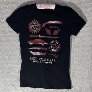 Supernatural Join the Hunt Graphic Tee - Black